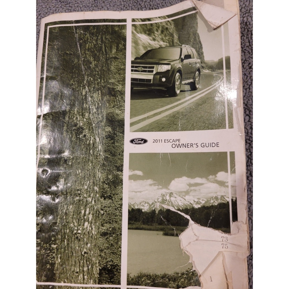 2011 Ford Escape Owners Manual User Guide & Original Factory Pouch Case OEM